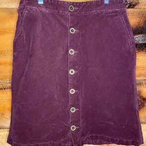 Like new! St Johns Bay purple corduroy a-line skirt size 10